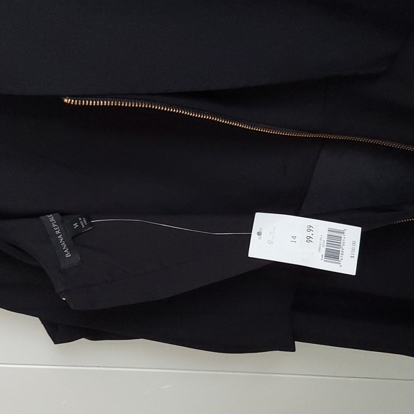 Banana Republic Black Attached Camisole Tiered Sleeveless Fluted Hem Dress Sz 14 - Picture 10 of 16